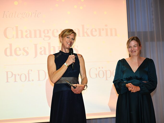 Prof. Dr. Maja Göpel und Katharina Schulze  | © Hannes Magerstädt / Getty Images for myself