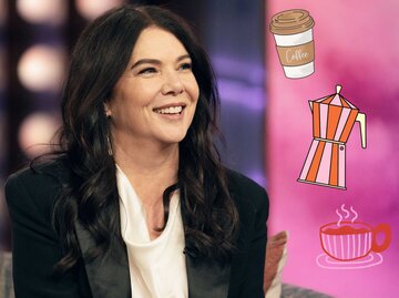 Lauren Graham in der Kelly Clarkson Show | © GettyImages/NBC/Canva