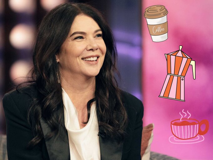 Lauren Graham in der Kelly Clarkson Show | © GettyImages/NBC/Canva