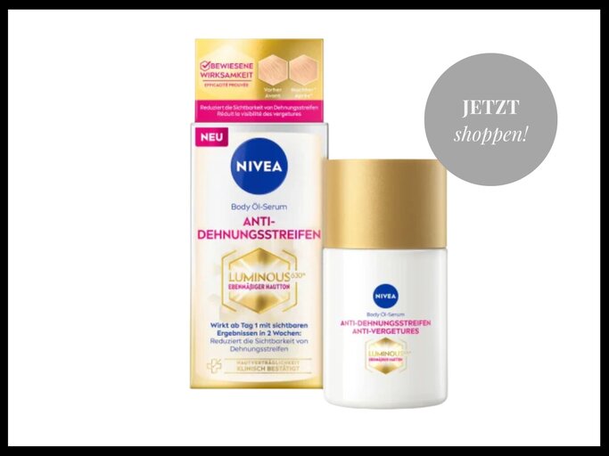 Körperöl Luminous Anti-Dehnungsstreifen von Nivea | © Amazon