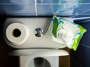 Toilettenpapier auf Toilette | © Getty Images/MarioGuti