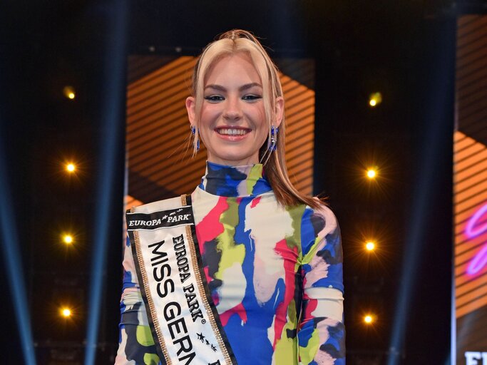 Miss Germany Kira Geiss nach ihrem Sieg 2023. | © Getty Images / Tristar Media