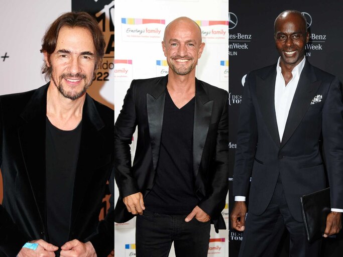 Thomas Hayo, Peyman Amin und Bruce Darnell saßen alle bereits in der GNTM-Jury. | © Getty Images/Jeff Kravitz/Tristar Media/Luca Teuchmann