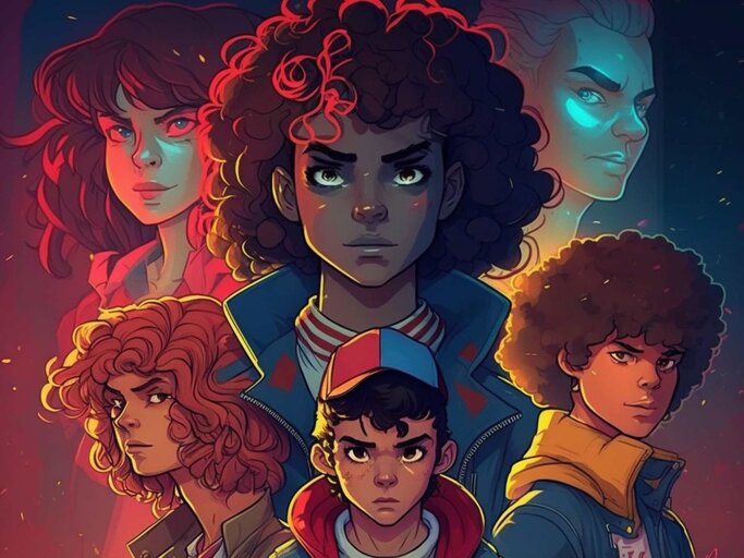 Stranger Things as Animation series | © Maxi Baumgärtner/Midjourney