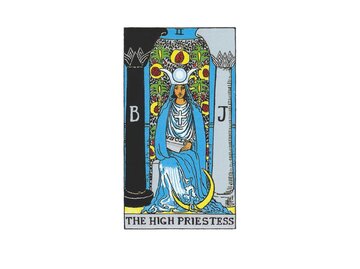 Die Tarotkarte "Die Hohepriesterin" aus dem Deck von A. E. Waite | © pixabay/giftedMG