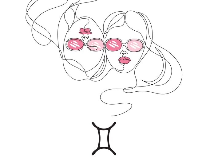 Illustration Sternzeichen Zwillinge | © Getty Images/natala krechetova