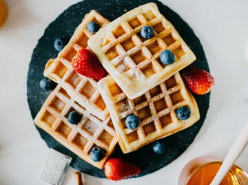 Belgische Waffeln mit Obst | © Anchiy