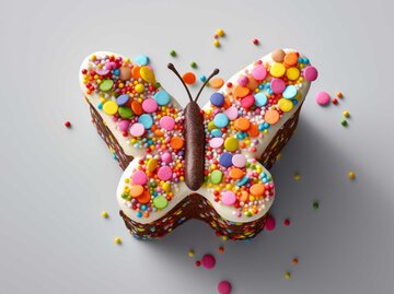 Kuchen in Schmetterlingsoptik | © Midjourney/Maxi Baumgärtner