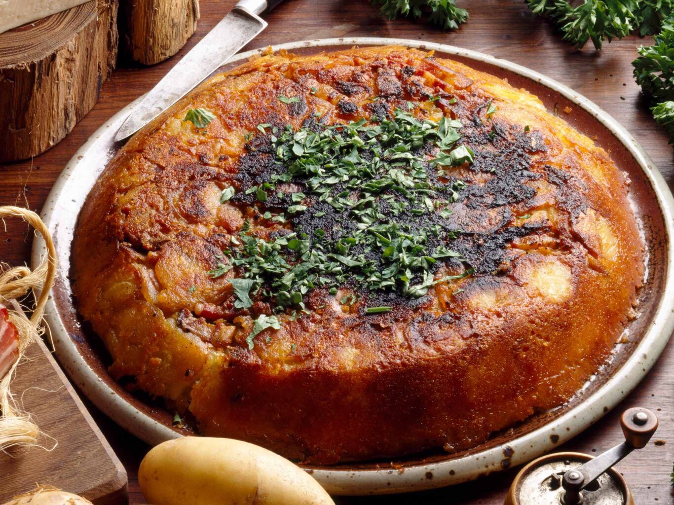 Landfrauen-Rezept für deftigen Kartoffelkuchen wie von Oma
