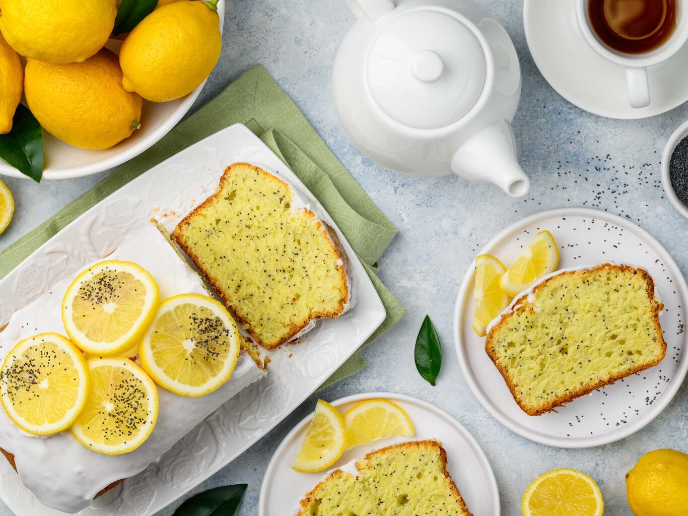 Zitronen-Mohn-Kuchen: Ein veganer Klassiker, der begeistert