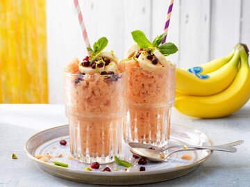 Frozen Smoothie mit Banane und Pfirsich | © Chiquita