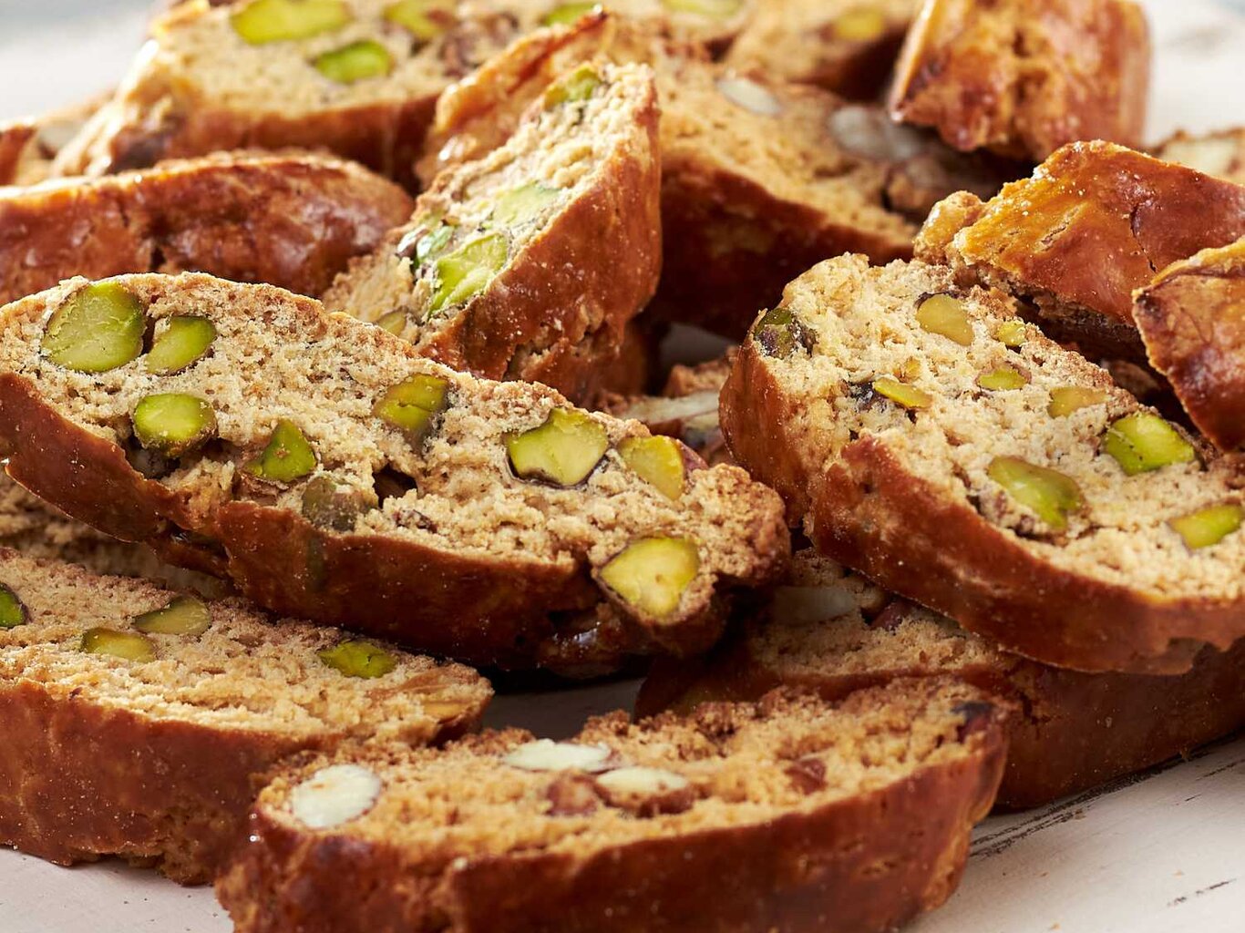 Weihnachtsbäckerei Diese Cantuccini mit Mandeln und Pistazien sind ein