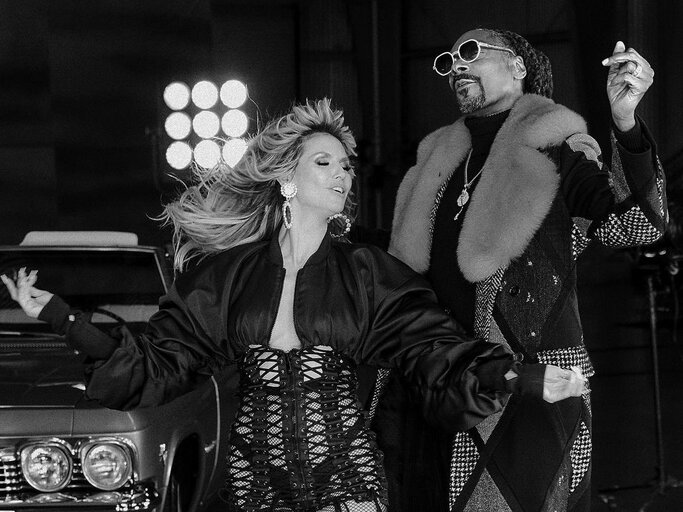 Heidi Klum zusammen mit Rapper Snoop Dog  | © Instagram @heidiklum