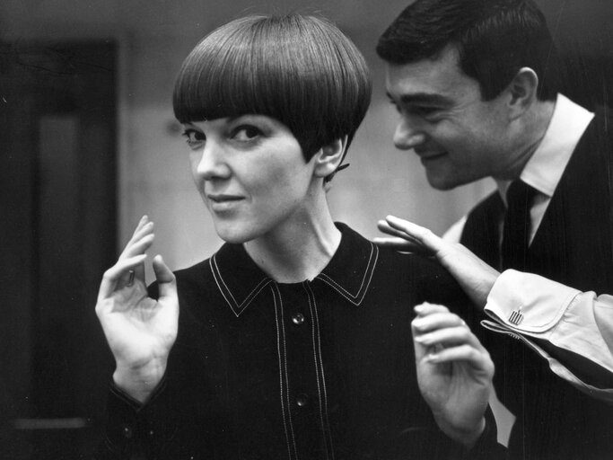 Portrait von Mary Quant in Schwarz-Weiß | © Getty Images/Ronald Dumont 