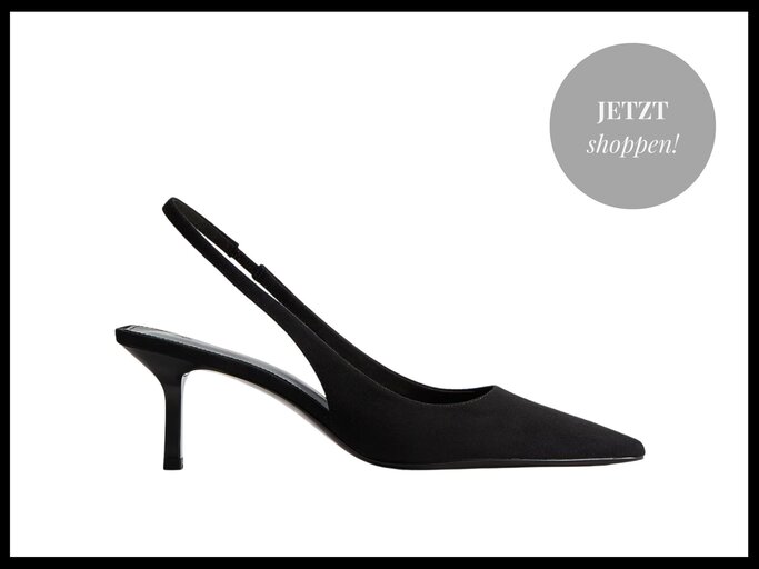 Schwarze Slingback-Pumps von H&M | © H&M