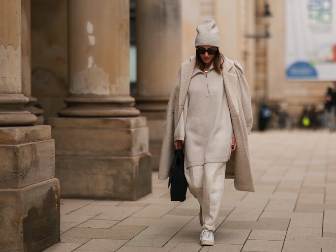 Elisa Soho im Knitwear-Look in Hamburg | © Getty Images/Jeremy Moeller 