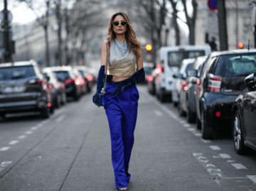  Patricia Contreras auf dem Weg zur Fashionweek Paris | © Getty Images/Edward Berthelot 