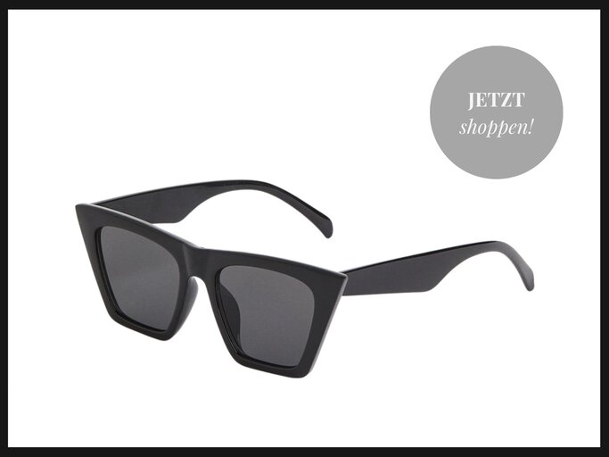 Schwarze Cateye-Sonnenbrille von H&M | © H&M