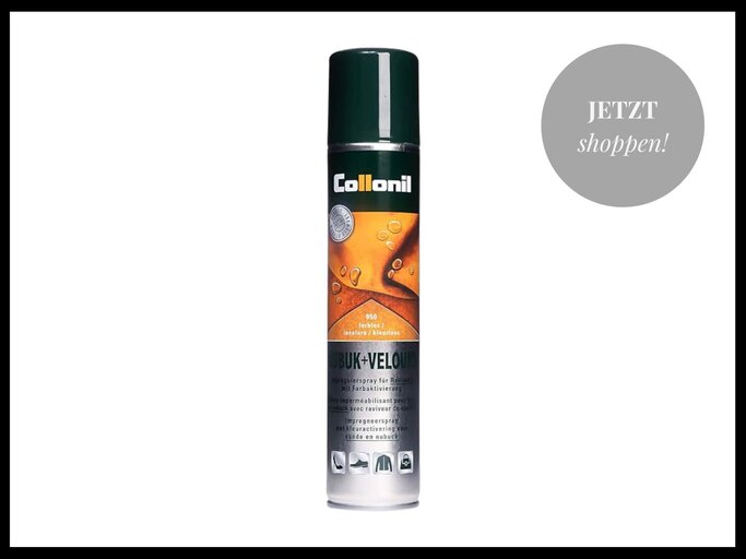 Spray zur Pflege von Nubuk- und Veloursleder von Collonil bei Amazon | © Amazon