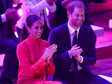 Herzogin Meghan und Prinz Harry in Manchester | © Getty Images/	Chris Jackson 