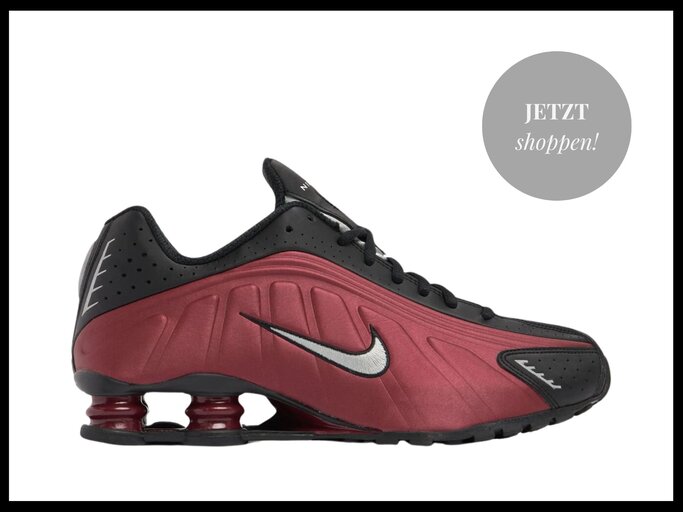 Nike "Shox R4" in Schwarz und Rot bei Luisa Via Roma | © Luisa Via Roma