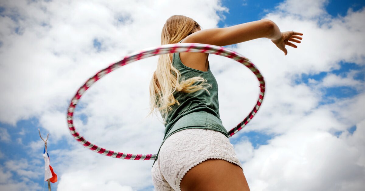 Hula-Hoop-Reifen für Erwachsene /Abnehmen /Sport /Fitness-Art NEUES Design 