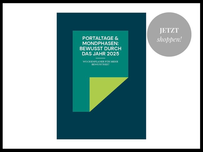 Wochenplaner "Portaltage & Mondphasen: Bewusst durch das Jahr 2025" herausgegeben von Pascal Scholz | © Amazon