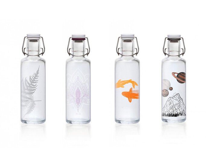 Trinkflaschen aus Glas von Soulbottles
