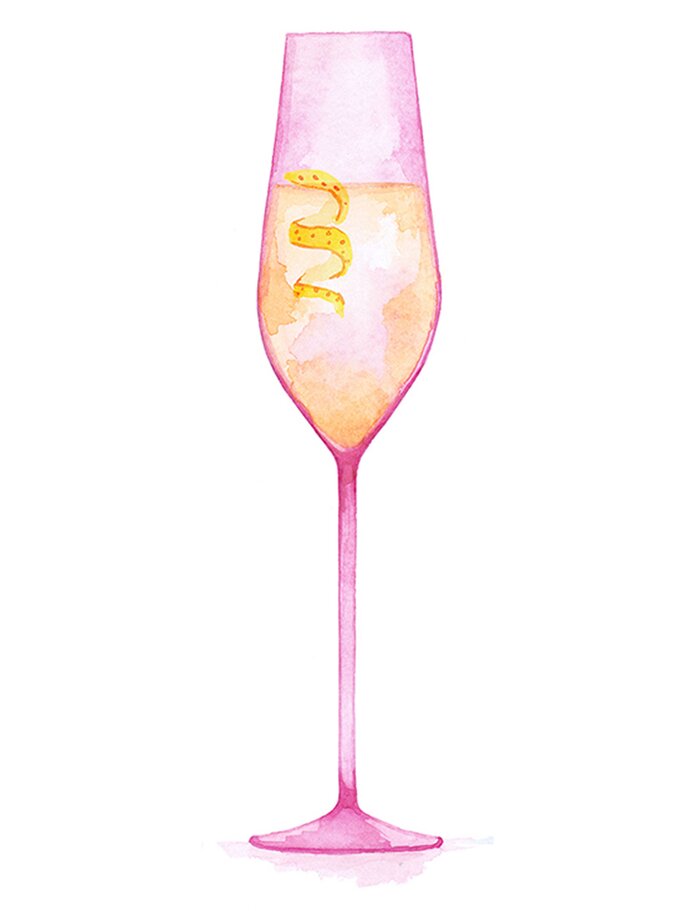 Illustration eines Champagners | © Once