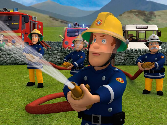 Szenenbild aus der Animationsserie Feuerwehrmann Sam | © KiKA/HIT Entertainment