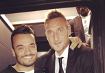 Giovanni Zarrella mit dem italienischen Fußballer Francesco Totti | © Instagram @giovannizarrella
