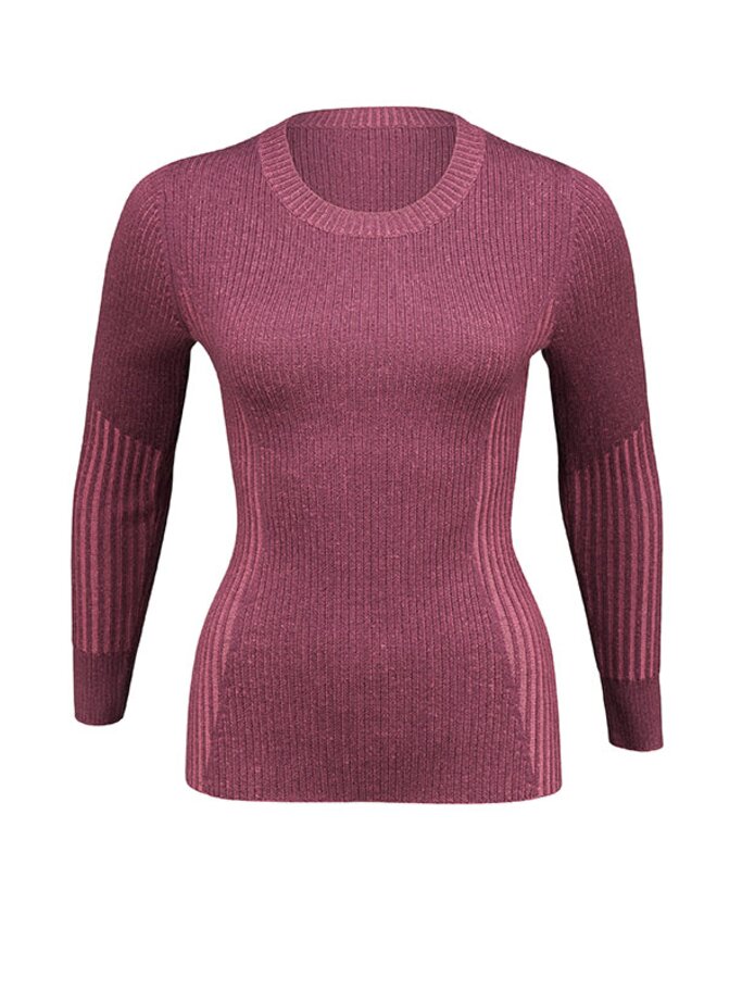 Feeling Balanced Sweater in der Farbe 'So Merlot Redwood" von lululemon. | © PR