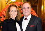 Georg Kofler mit seiner Freundin Veronika Scholze beim SemperOpernball 2020 in Dresden. | © IMAGO / Future Image