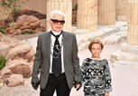 Karl Lagerfeld mit seinem Neffen Hudson Kroenig | © Getty Images | Pascal Le Segretain 