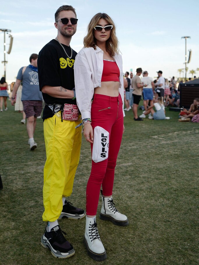 Stefanie Giesinger & Marcus Butler beim Coachella | © Getty Images | Jeremy Moeller