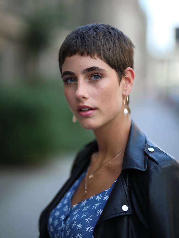 Justine Klippenstein mit sehr kurzen Haaren | © Getty Images | Jeremy Moeller