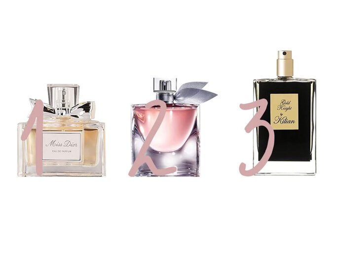 die drei beliebtesten Parfums 2019 laut Angaben von Stylight | © Stylight