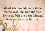 Gedicht zum Muttertag mit Blumen und Geschenken im Hintergrund | © iStock | CatLane