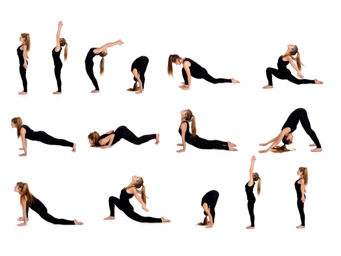 Anleitung für die Yoga-Übung der Sonnengruß | © iStock | GoodLifeStudio