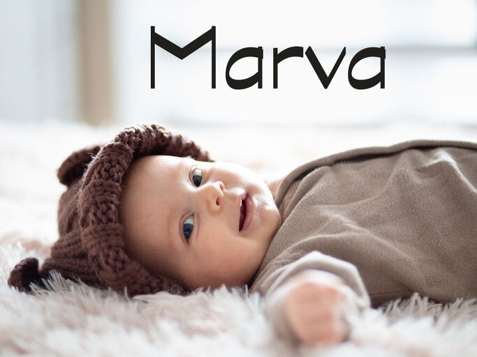 Süßes Baby mit dem Mädchennamen Marva | © iStock | Pavlina Popovska
