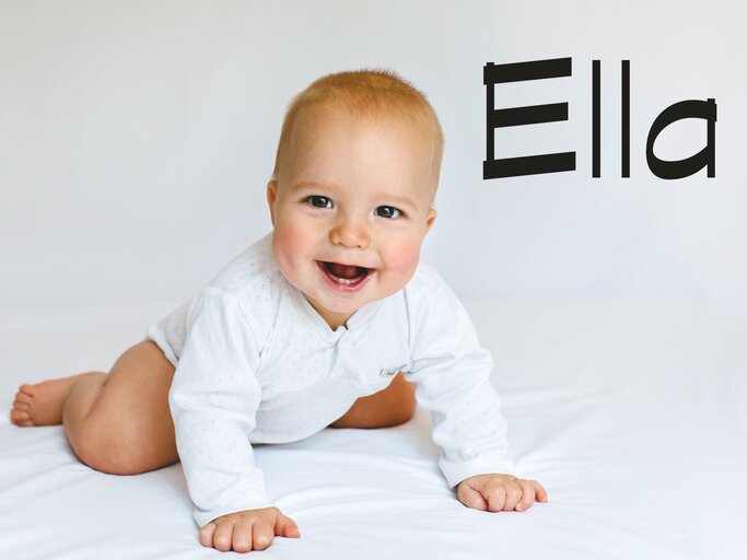 Süßes Baby mit dem Namen Ella | © iStock | Vera Livchak