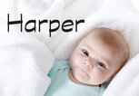 Süßes Baby mit dem Namen Harper | © iStock | romrodinka