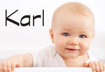 Süßes Baby mit dem Namen Karl | © iStock | Geber86