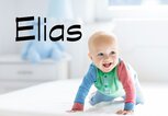 krabbelndes Baby mit dem Namen Elias | © iStock.com | FamVeld