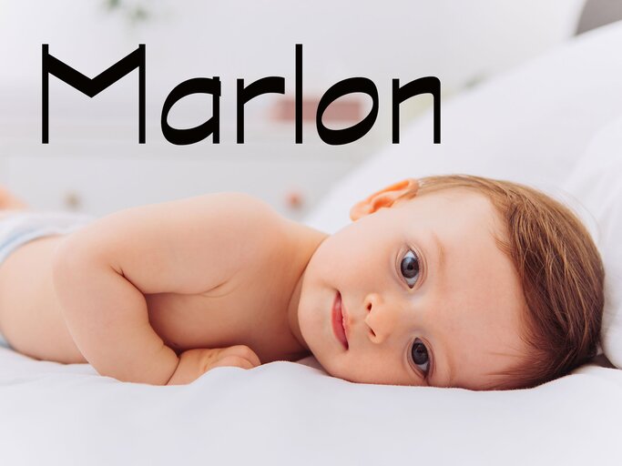 süßes Baby mit dem Namen Marlon | © iStock.com | petrunjela