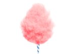 Rosa Zuckerwatte auf einem weißen Hintergrund.  | © iStock.com / Lefler