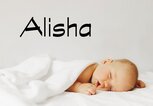 Schlafendes Baby mit dem Namen Alisha | © iStock.com / Vera Livchak 
