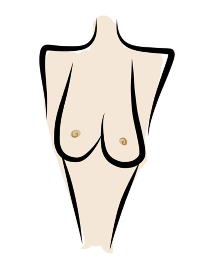 Tropfenförmige Brüste | © Kudryashka / shutterstock.com