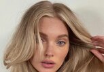 Long Curtain Bangs bei Elsa Hosk | © Instagram @hoskelsa