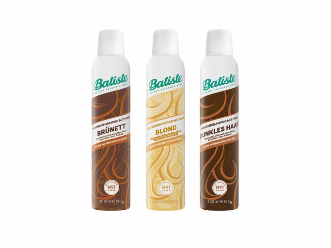 Die Color-Trockenshampoos von Batiste gibt’s für Brownies und Blondies. | © Batiste